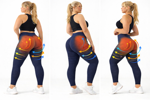 Leggings Moldeadores Push-Up 4D – Azul Marino