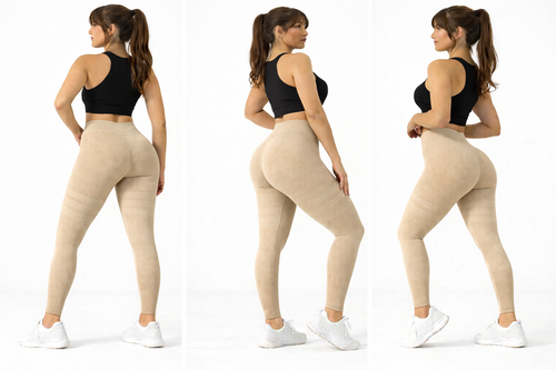 Leggings Moldeadores Push-Up 4D – Beige
